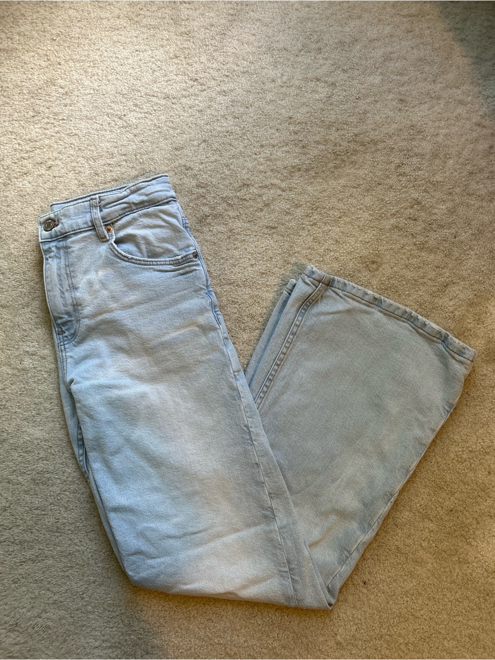 Zara Light Blue Kids Flare Jeans